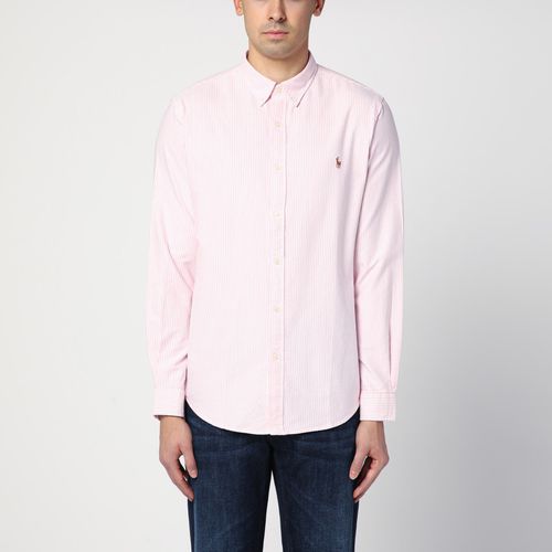 Gestreiftes Oxford rosa/weißes Slim-fit - Polo Ralph Lauren - Modalova