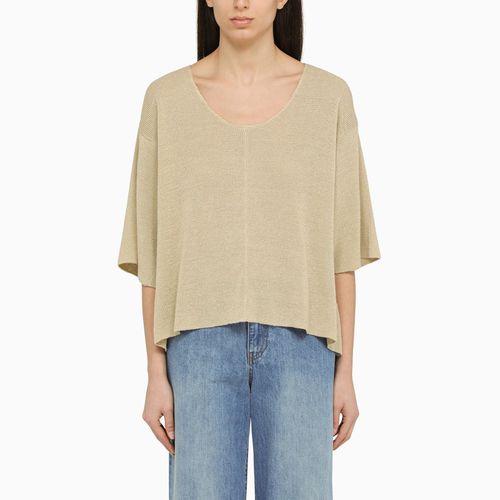 Beige linen crew-neck sweater - The Row - Modalova