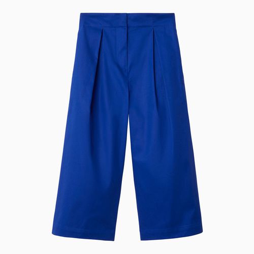 Pantalone blu elettrico in cotone - Burberry - Modalova