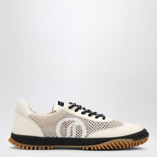 Flacher weißer Sneaker mit S-Wave-Mesh-Einsätzen - Stella McCartney - Modalova