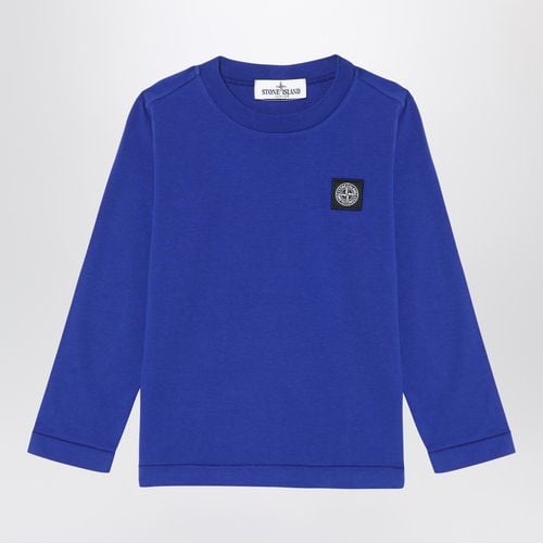 Langärmeliges T-Shirt electric blue - Stone Island - Modalova