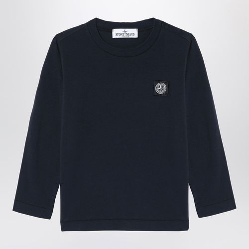 T-shirt a manica lunga blu navy - Stone Island - Modalova