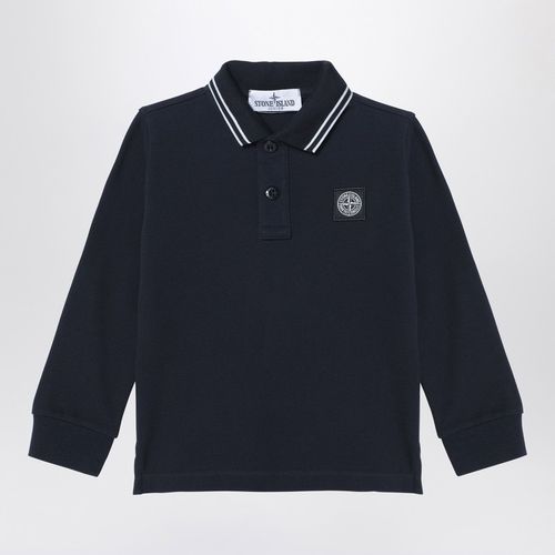 Polo blu navy in cotone - Stone Island - Modalova