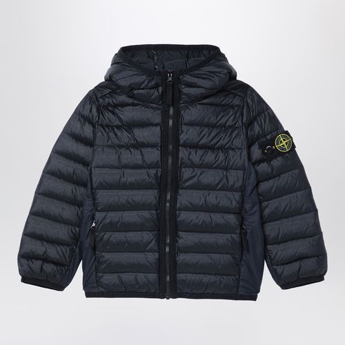 Marineblaue Jacke mit Kapuze - Stone Island - Modalova