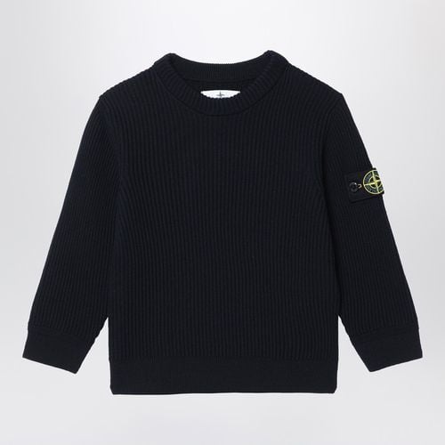 Marineblauer Pullover aus Wolle - Stone Island - Modalova