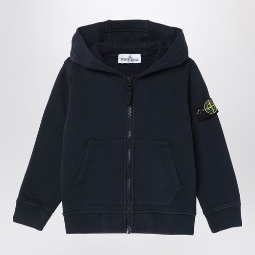 Felpa con cappuccio blu navy - Stone Island - Modalova