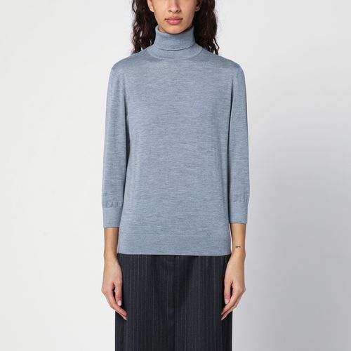 Grey cashmere turtleneck jumper - The Row - Modalova