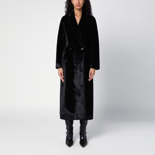 Black long faux fur coat - SWD by S.w.o.r.d. - Modalova