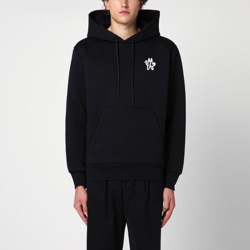 Schwarzer Hoodie mit Logo - Moncler - Modalova