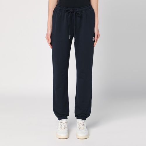 Pantalone jogging blu in cotone - Moncler - Modalova