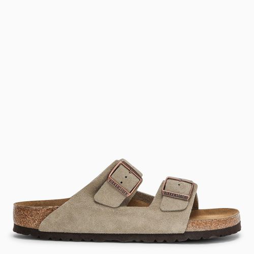 Taupefarbene Pantolette Arizona aus Wildleder - Birkenstock - Modalova