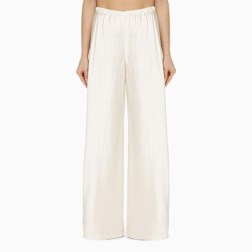 Milk-white linen-blend trousers - Zimmermann - Modalova