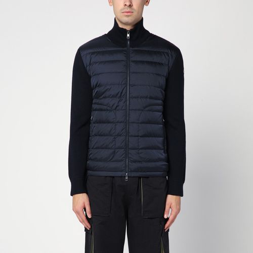 Blue padded zipped cardigan - Moncler - Modalova