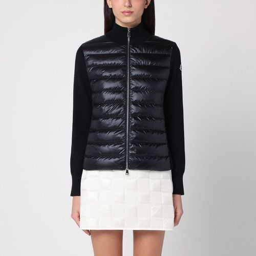 Gefütterte Strickjacke mit Reißverschluss - Moncler - Modalova