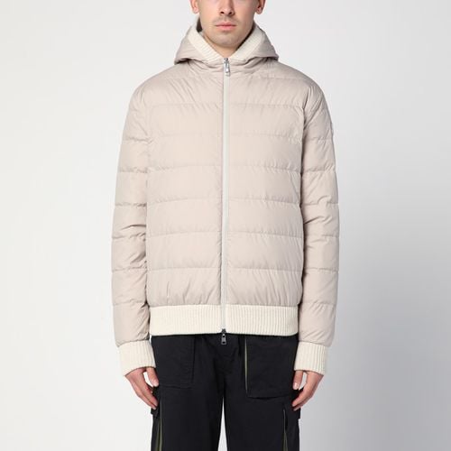 Beiger reversibler Cardigan aus Wolle und Kaschmir - Moncler - Modalova