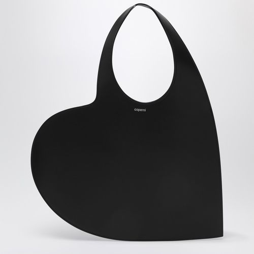 Heart black leather tote bag - COPERNI - Modalova