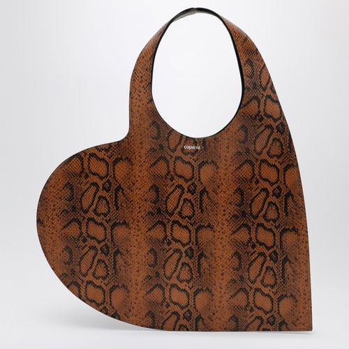 Heart tote bag with snake print - COPERNI - Modalova