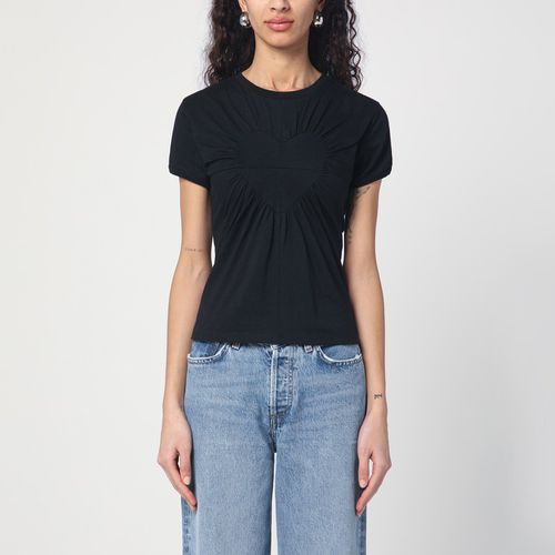 Schwarzes T-Shirt mit Herz - COPERNI - Modalova