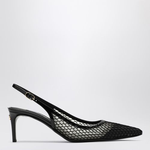 Black mesh slingback - Dolce&Gabbana - Modalova