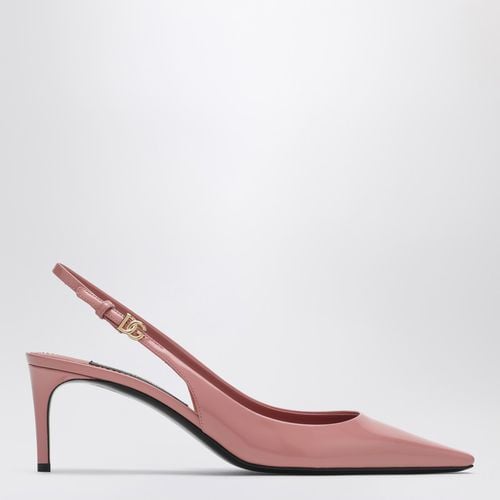 Décolleté slingback rosa in pelle - Dolce&Gabbana - Modalova