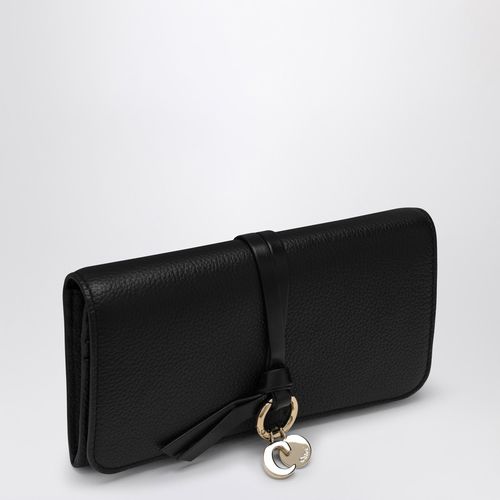 Alphabet black flap wallet - Chloé - Modalova