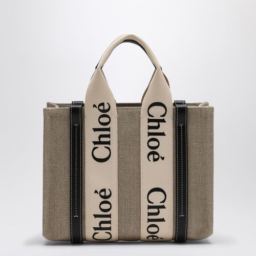 Woody kleine Tasche aus beigem Canvas - Chloé - Modalova