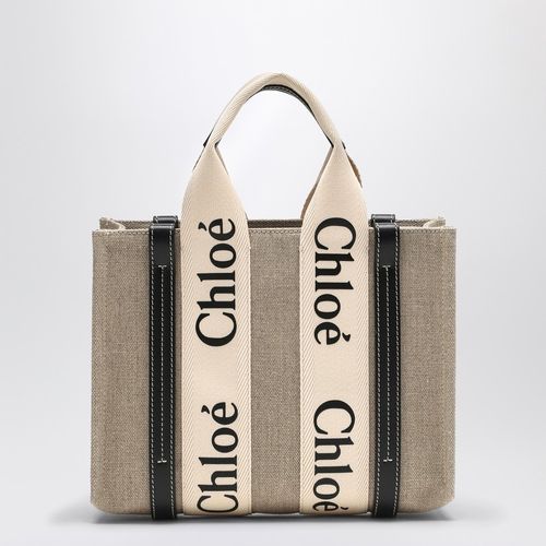Woody kleine Tasche aus beigem Canvas - Chloé - Modalova