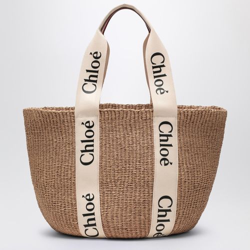 Woody large basket bag with ribbon - Chloé - Modalova