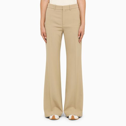 Pantalone beige a zampa - Chloé - Modalova