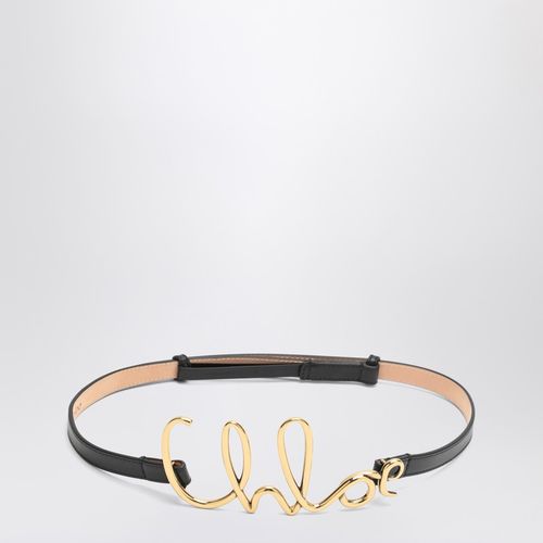 Cintura Iconic piccola nera in pelle - Chloé - Modalova