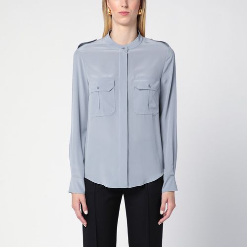 Blusa azzurro cenere in seta - Chloé - Modalova