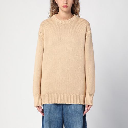 Nude cashmere and cotton oversize jumper - Chloé - Modalova