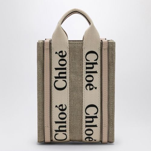 Mini-Tote-Bag Woody North South aus Canvas - Chloé - Modalova