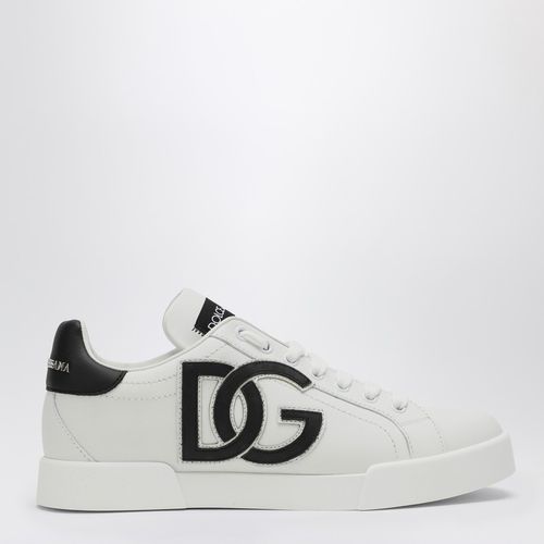 Portofino low white leather trainer - Dolce&Gabbana - Modalova