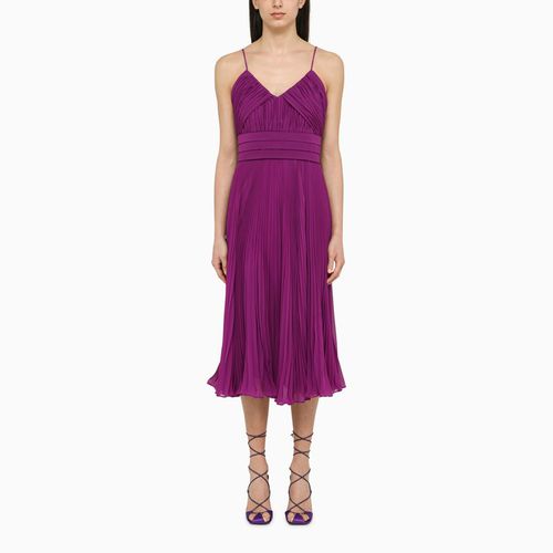 Purple pleated midi dress - Max Mara - Modalova