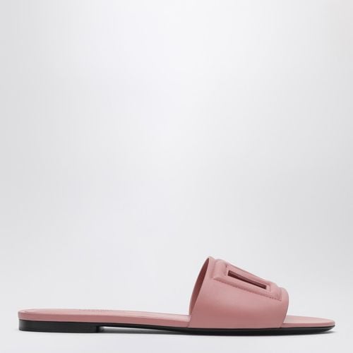 Pink leather slipper - Dolce&Gabbana - Modalova