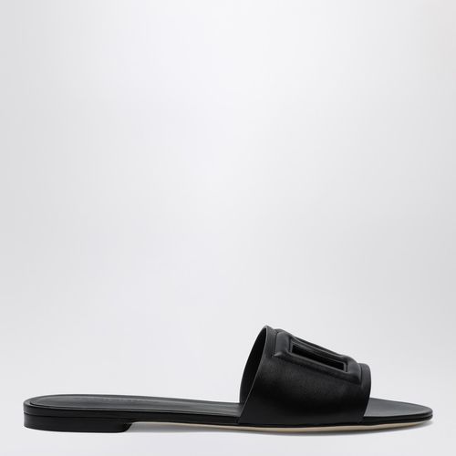 Black leather slipper - Dolce&Gabbana - Modalova