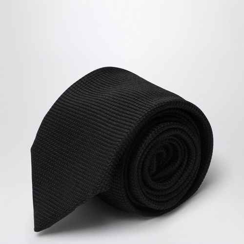 Black silk tie - Destin - Modalova