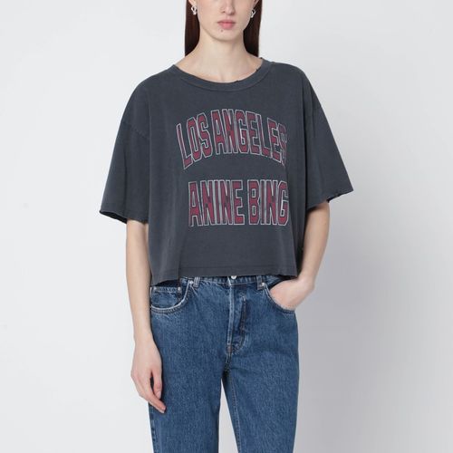 Ausgewaschenes cropped Johnny-T-Shirt - ANINE BING - Modalova