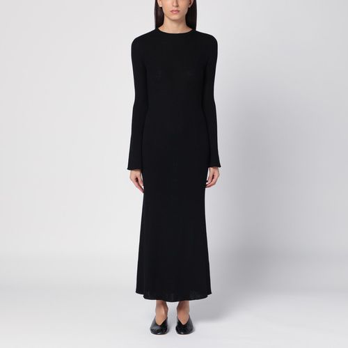 Black ribbed wool dress - Roberto Collina - Modalova