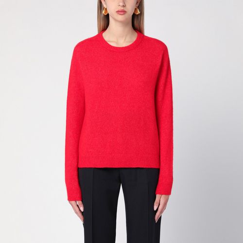 Maglia rossa in misto cashmere e seta - Roberto Collina - Modalova