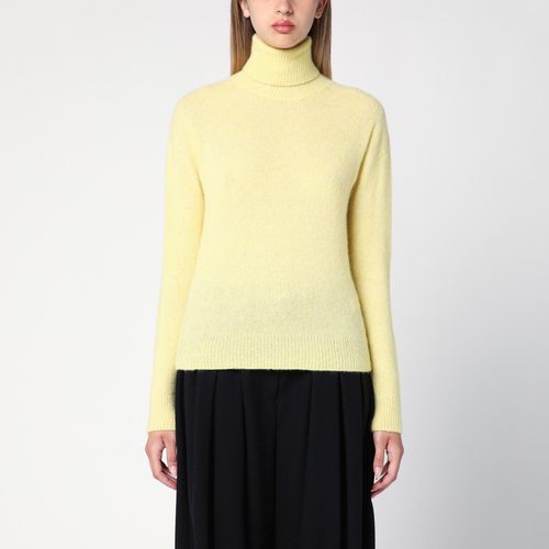 Maglia dolcevita gialla in misto cashmere - Roberto Collina - Modalova