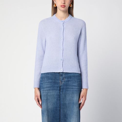 Light blue cashmere blend cardigan - Roberto Collina - Modalova