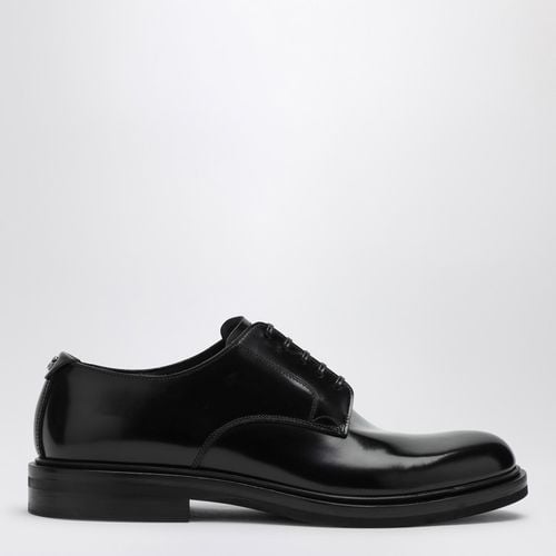 Derby in black brushed calfskin - Dolce&Gabbana - Modalova