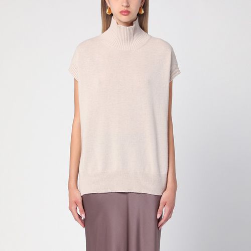 Almond-coloured wool and cashmere waistcoat - Roberto Collina - Modalova