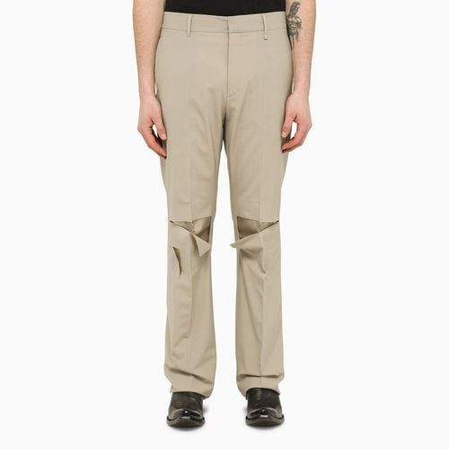 Stone tailored trousers with wear - Givenchy - Modalova