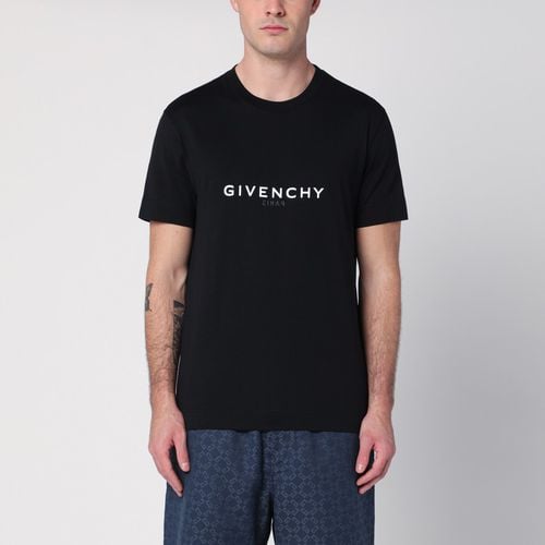 Reverse black cotton slim T-shirt - Givenchy - Modalova