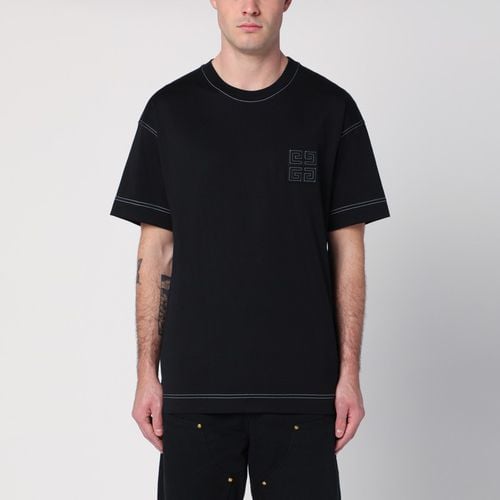 Schwarzes T-Shirt 4G aus Baumwolle - Givenchy - Modalova