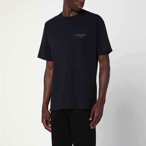 Black cotton T-shirt with logo - Givenchy - Modalova