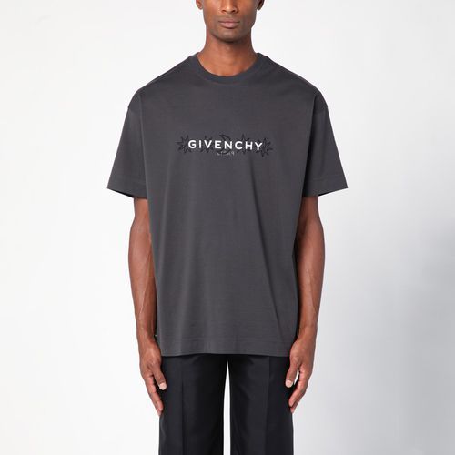 T-shirt Reverse grigia scura con stampa tarocchi - Givenchy - Modalova